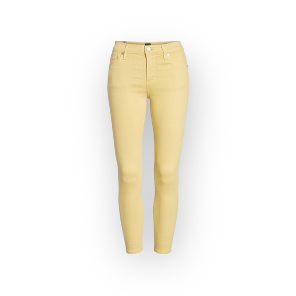 new Posh Citizens of Humanity ★ Cropped Stretch Jeans ★ Butter Yellow ★ 24 00 - Picture 2 of 16